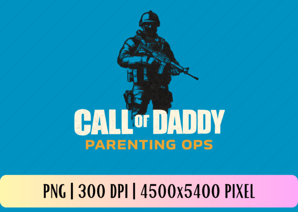 Call of Daddy Parenting Ops PNG: A Unique Gamer-Inspired Dad Design