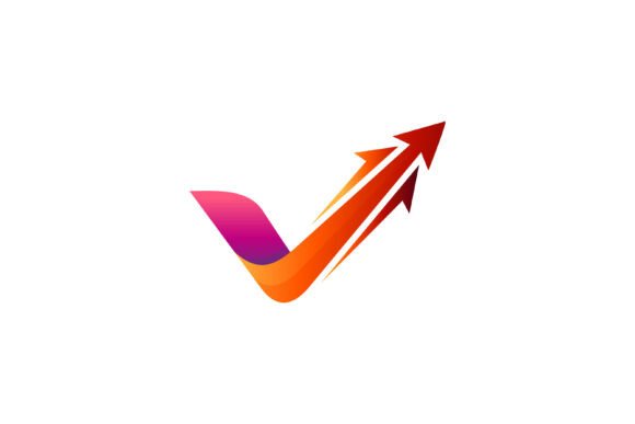 Checkmark Logo with Up Arrow Shape: A Symbol of Achievement and Progress