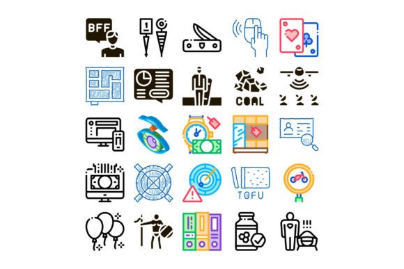 Diverse Icon Collection Representing Var: A Visual Language for Modern Communication