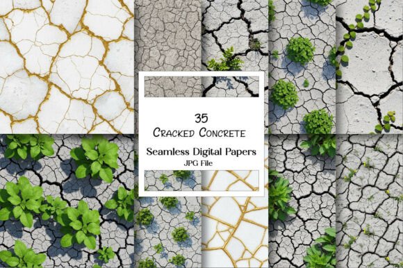 Exploring the Versatility of Cracked Concrete Seamless Patterns