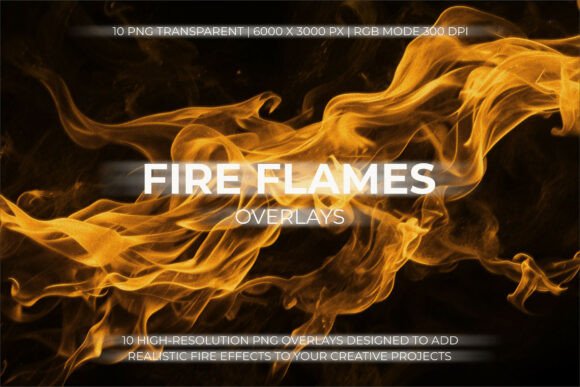 Fire Flames Overlays: Add Heat to Your Designs