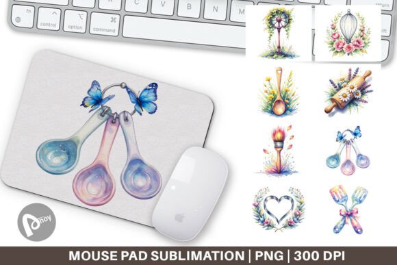 Floral Kitchen Tools Mouse Pad Design: A Beautiful Way to Boost Productivity and Style