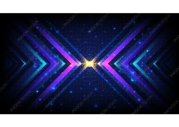 Futuristic Technology Arrows Background