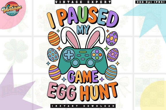 I Paused My Game Egg Hunt Easter T-shirt: A Playful Fusion of Gaming and Holiday Cheer
