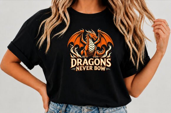 Legendary Dragon Fantasy T Shirt Design