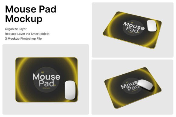 Mouse Pad 3D Mockup: A Versatile Tool for Modern Branding and Design