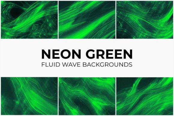 Neon Green Fluid Wave Backgrounds: A Bold Fusion of Energy and Innovation