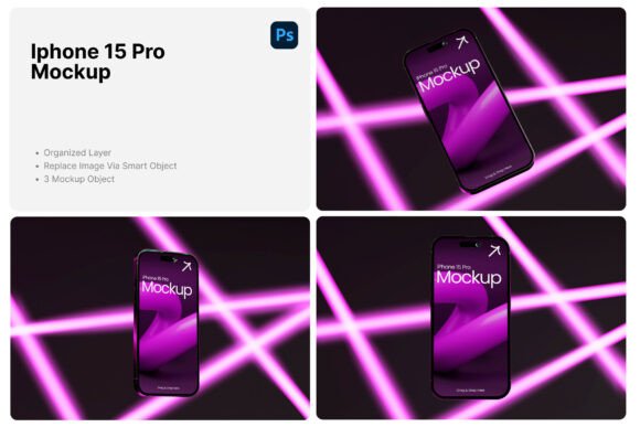 Neon Light Iphone Pro Mockup: A Modern Tool for Digital Designers