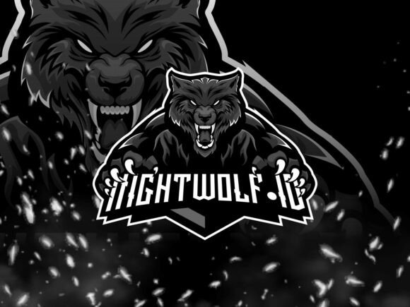Night Wolf Esports Mascot Logo
