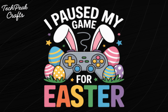 Paused My Game for Easter PNG – A Hilarious Twist on Holiday Design