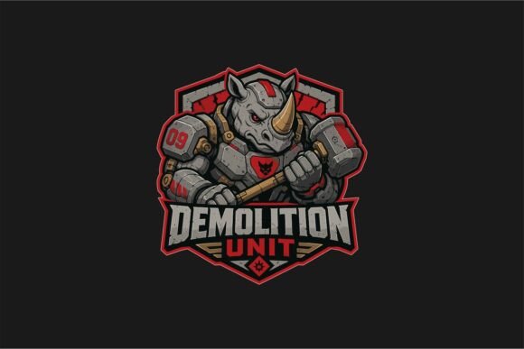 Rhino Hammer Vector Illustration
