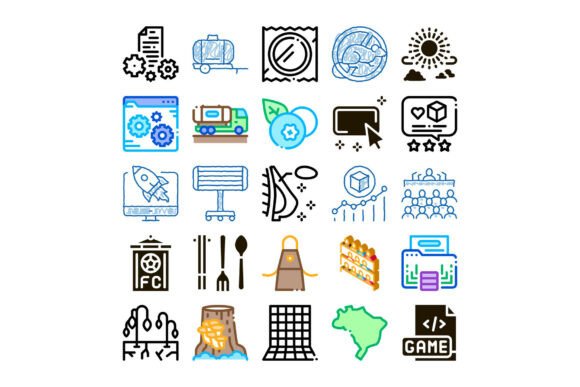 Set of Diverse Vector Icons Depicting Va: A Strategic Tool for Visual Communication