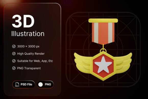 Star Wings Badge Icon: A Symbol of Achievement