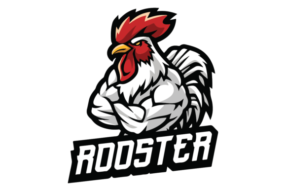 Strong Rooster Sports Mascot Logo: A Bold Symbol of Power and Confidence