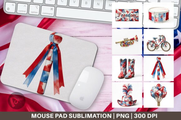 Watercolor Holiday Parade Mouse Pad PNG: A Creative Addition to Your Workspace